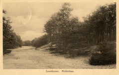 14636 Gezicht in het noordelijke gedeelte van de Middenlaan met gemengde beplanting te Soestduinen (gemeente Soest) uit ...